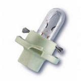 ЛАМПА ПОДСВЕТКИ W1,2W 12V 1,2W (А 12-1,2B8,5D В ПАНЕЛЬ ПРИБОРОВ, С ПАТРОНОМ)