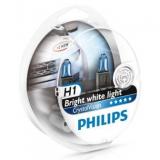 ЛАМПА ГАЛОГЕННАЯ H1 12V 55W PHILIPS CRYSTAL VISION (2 ШТ. + 2 ШТ. W5)