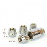 ГАЙКА КОЛЕСНАЯ M12*22*1,25 (СЕКРЕТ., КОНУС С БУРТИКОМ, ОТКРЫТАЯ, 5 ЛУЧЕЙ 2 КЛЮЧА