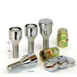БОЛТ КОЛЕСНЫЙ M12*28*1,5 (СЕКРЕТ., КОНУС, ВРАЩ. КОЛЬЦО, КОЛПАЧОК, 2 КЛЮЧ)