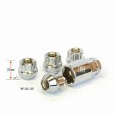 ГАЙКА КОЛЕСНАЯ M12*22*1,5 (СЕКРЕТ., КОНУС С БУРТИКОМ, ОТКРЫТАЯ, 5 ЛУЧЕЙ 1 КЛЮЧ)