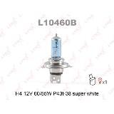 ЛАМПА ГАЛОГЕННАЯ H4 12V 60/55W LYNXAUTO (SUPER WHITE)
