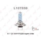 ЛАМПА ГАЛОГЕННАЯ H7 12V 55W LYNXAUTO (SUPER WHITE)