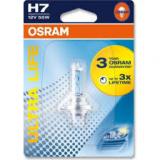 ЛАМПА ГАЛОГЕННАЯ H7 12V 55W OSRAM ULTRA LIFE (БЛИСТЕР) (1 ШТ.)