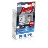 ЛАМПА ПОДСВЕТКИ СВЕТОДИОДНАЯ P21W 12V 21W PHILIPS (RED X2) (2 ШТ.)