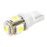 ЛАМПА ПОДСВЕТКИ СВЕТОДИОДНАЯ T10 12V SKYWAY (5 SMD ДИОДОВ БЕЗ ЦОКОЛЯ 1-КОНТАКТНА