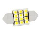 ЛАМПА ПОДСВЕТКИ СВЕТОДИОДНАЯ C5W 12V SKYWAY (12 SMD ДИОДА C ЦОКОЛЕМ 31ММ 1-КОНТА