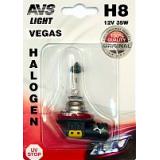 ЛАМПА ГАЛОГЕННАЯ H8 12V 35W AVS VEGAS (В БЛИСТЕРЕ) (1 ШТ.)