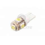 ЛАМПА ПОДСВЕТКИ СВЕТОДИОДНАЯ T10 12V WAYTON (5 ДИОДОВ 5050 SMD W2,1*9,5D) (2 ШТ.