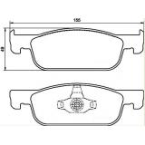 КОЛОДКИ ТОРМОЗНЫЕ ПЕРЕДНИЕ LADA X-RAY (16 КЛАП.) (155 ММ) ADR