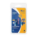 ЛАМПА ПОДСВЕТКИ СВЕТОДИОДНАЯ T10 12V 0,5W KRAFT (W5W, BLUE, БЛИСТЕР) (2 ШТ.)