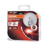 ЛАМПА ГАЛОГЕННАЯ H1 12V 55W OSRAM NIGHT BREAKER SILVER (+100% СВЕТА) (2 ШТ.)