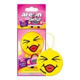 АРОМАТИЗАТОР ПОДВЕСНОЙ (BUBLE GUM/БАБЛ ГАМ) AREON SMILE RING (КАРТОН)