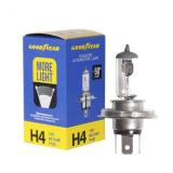 ЛАМПА ГАЛОГЕННАЯ H4 12V 60/55W GOODYEAR MORE LIGHT