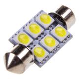 ЛАМПА ПОДСВЕТКИ СВЕТОДИОДНАЯ C5W 24V SKYWAY (T11, 6 SMD, С ЦОКОЛЕМ 36 ММ, 1-КОНТ