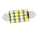 ЛАМПА ПОДСВЕТКИ СВЕТОДИОДНАЯ C5W 12V SKYWAY (T11, 16 SMD, С ЦОКОЛЕМ 39 ММ, 1-КОН