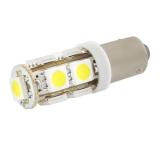 ЛАМПА ПОДСВЕТКИ СВЕТОДИОДНАЯ T10 (Т4) 12V SKYWAY (9 SMD, С ЦОКОЛЕМ BA9S. 1-КОНТ.