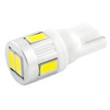 ЛАМПА ПОДСВЕТКИ СВЕТОДИОДНАЯ T10 12V SKYWAY (6 SMD, 1-КОНТАКТНАЯ, БЕЛАЯ)