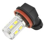 ЛАМПА СВЕТОДИОДНАЯ H11 12V SKYWAY (12 SMD, С ЦОКОЛЕМ, С ЛИНЗОЙ,1-КОНТ., БЕЛАЯ )